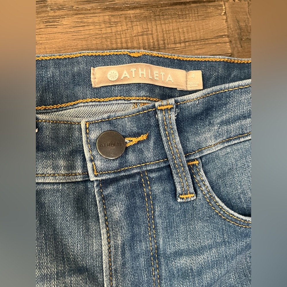 Athleta Sculptek Denim High-Rise Jeans in Medium Blue - Picture 2 of 5